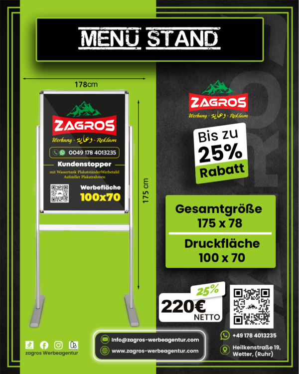 2-2.png ستاند عرض قوائم طعام وإعلانات فاخر Menu Stand (قياس 100×70 سم - ارتفاع 175 سم)