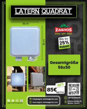 7.png لافتة حائط جانبية مربعة مضيئة - فانوس Latern Quadrat (قياس 56×50 سم)