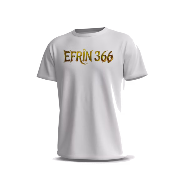 Efrin-1-Front-White تيشيرت Efrîn 366 بتصميم ذهبي