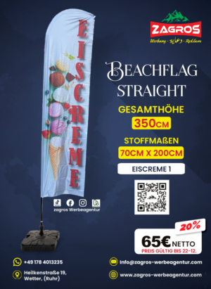 Eiscreme-1.png علم شاطئ جاهز - آيس كريم ومثلجات Eis & Eiscreme (موديل ستريت Straight - ارتفاع 350 سم)