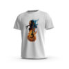 Gitar-1-Front-White تيشيرت جرافيك جيتار ناري
