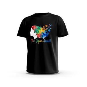Jin-jiyan-Azadi-3-Front-Black تيشيرت جين ژیان آزادي – حرية الألوان والطيور ستريت وير