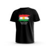 Kurdistan-3-Front-Black تيشيرت كردستان – علم الفرشاة مع شعار يون كردستان يون نمان