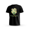 Newroz-3-Front-Black T-Shirt Newroz – festlicher Narzissenstrauß Streetwear – Weiß