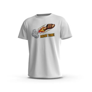 Radar-Tune-1-Front-White تيشيرت رادار تون – السلايد الناري (Radar Tune Flame Slide Tee)