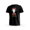 Zava-1-Front-Black تيشيرت ZAVA – بدلة السهرة الكلاسيكية (Luxury Tuxedo Bow Tie Tee)