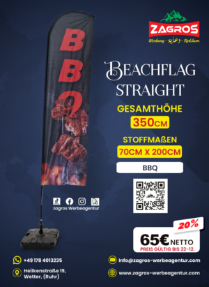 bbq.png علم شاطئ جاهز - مشاوي وباربيكيو BBQ (موديل ستريت Straight - ارتفاع 350 سم)