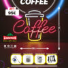 coffe-neon-copy.jpg لافتة نيون LED مضيئة - قهوة وكوفي شوب Coffee (مع ريموت تحكم)