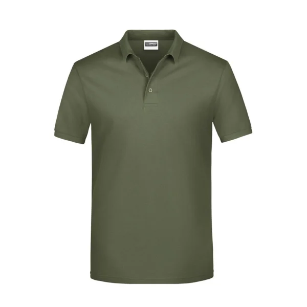 daiber_basic_polo_man_jn792_olive.webp Hochwertiges Piqué-Poloshirt mit aufgedrucktem Firmenlogo – formelle Arbeitskleidung