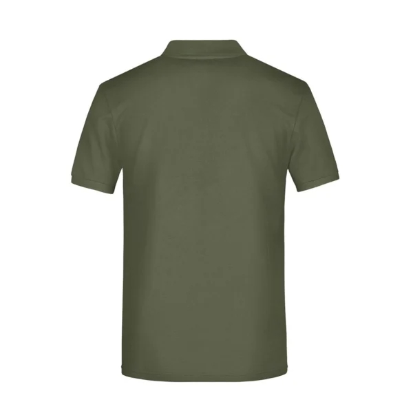 daiber_basic_polo_man_jn792_olive_2.webp Hochwertiges Piqué-Poloshirt mit aufgedrucktem Firmenlogo – formelle Arbeitskleidung