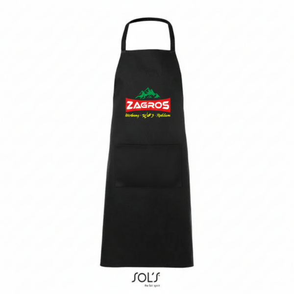 envato-labs-image-edit-11.png مريلة مطبخ قطنية طويلة (SOL’S Glasgow) مع طباعة الشعار – أسود