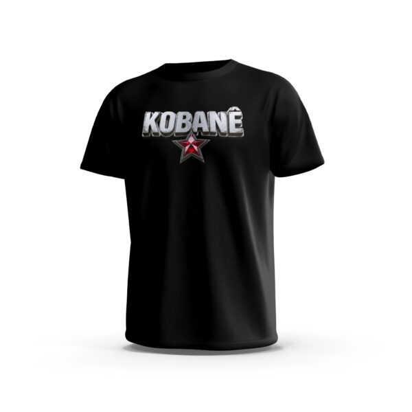 kobane-3-Front-Black تيشيرت كوباني – نجمة القوة المعدنية ستريت وير أسود