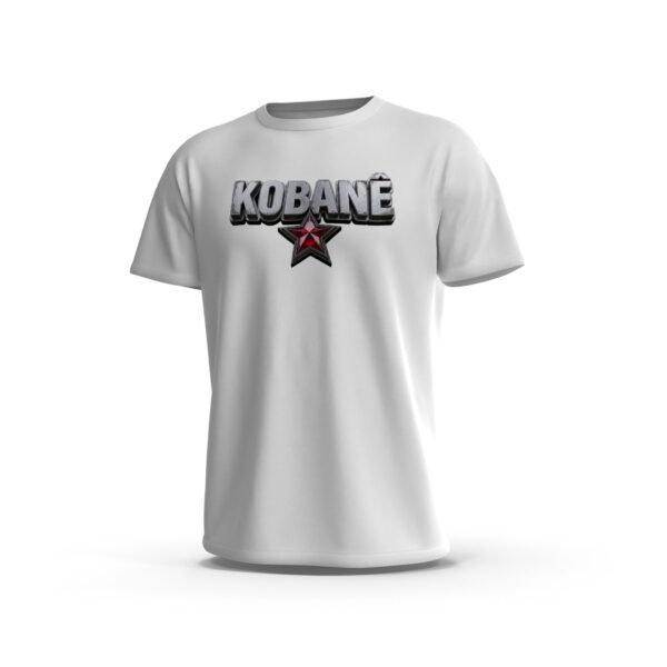 kobane-3-Front-White تيشيرت كوباني – نجمة القوة المعدنية ستريت وير أسود