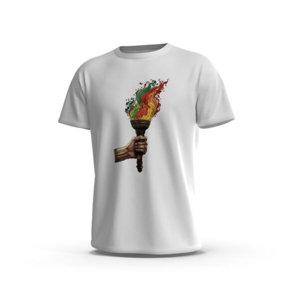newroz-2-Front-White تيشيرت نوروز – شعلة الحرية ستريت وير أسود