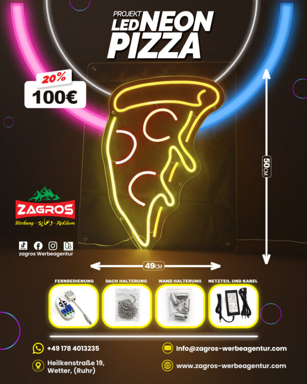 pizza-neon-copy.jpg لافتة نيون LED مضيئة - بيتزا ومطعم إيطالي Pizza (مع ريموت تحكم)
