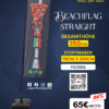 pizzeria.png Fertige Beachflag – Pizza & Pizzeria (Straight-Modell – Höhe 350 cm)