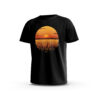 qamislo-5-Front-Black تيشيرت قامشلو – غروب سنابل القمح (QAMISLO Sunset Field Tee)