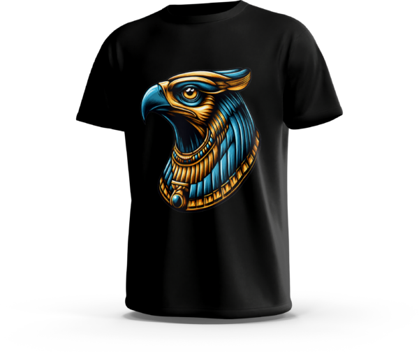 amanos-ts-horus-falcon-black تيشرت حورس بتصميم صقر فرعوني