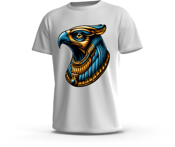 amanos-ts-horus-falcon-white تيشرت حورس بتصميم صقر فرعوني