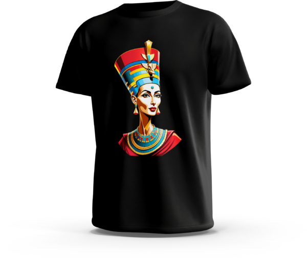 amanos-ts-nefertiti-queen-black تيشرت الملكة نفرتيتي