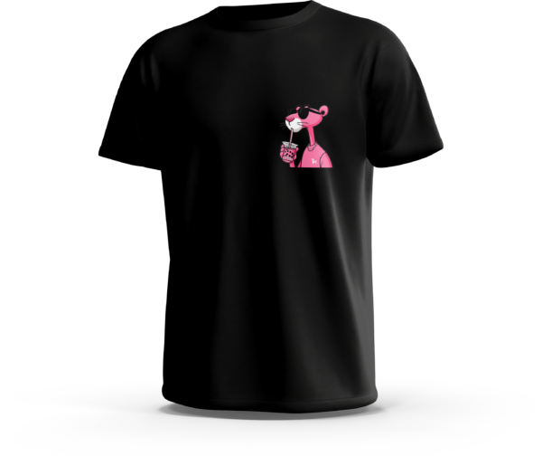 amanos-ts-pinki-black تيشرت Pinki بشخصية كرتونية وردية