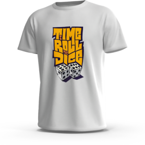 تيشرت Time to Roll the Dice بتصميم نرد