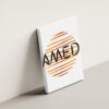 amed-light-gray لوحة كانفاس AMED بتصميم عصري