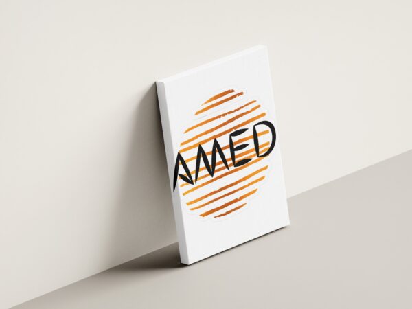 amed-light-gray لوحة كانفاس AMED بتصميم عصري