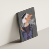contemporary-caricature-light-gray-angle لوحة كانفاس كاريكاتير معاصر بتصميم فني
