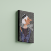 contemporary-caricature-sage-side لوحة كانفاس كاريكاتير معاصر بتصميم فني