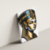 egyptian-queen-nefertiti-angled-view لوحة كانفاس الملكة المصرية نفرتيتي بتصميم فني