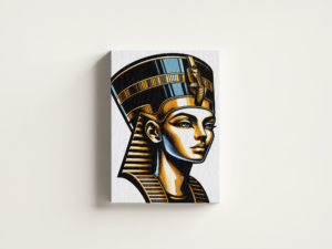egyptian-queen-nefertiti-main-front لوحة كانفاس الملكة المصرية نفرتيتي بتصميم فني
