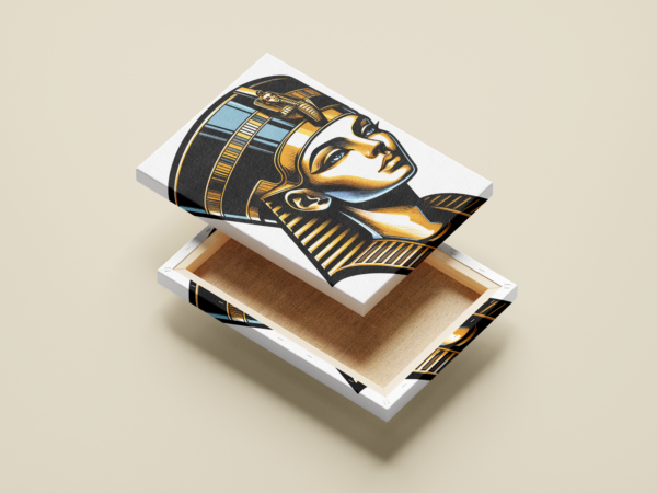 egyptian-queen-nefertiti-open-view لوحة كانفاس الملكة المصرية نفرتيتي بتصميم فني