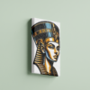 egyptian-queen-nefertiti-side-view لوحة كانفاس الملكة المصرية نفرتيتي بتصميم فني