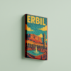 erbil-2-side-view لوحة كانفاس أربيل 2 بتصميم فني