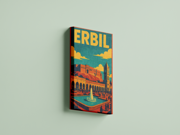 erbil-2-side-view لوحة كانفاس أربيل 2 بتصميم فني