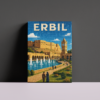 erbil-dark-background لوحة كانفاس أربيل بتصميم فني