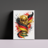 german-world-cup-2026-2-dark-background لوحة كانفاس ألمانيا كأس العالم 2026 إصدار 2 بتصميم رياضي