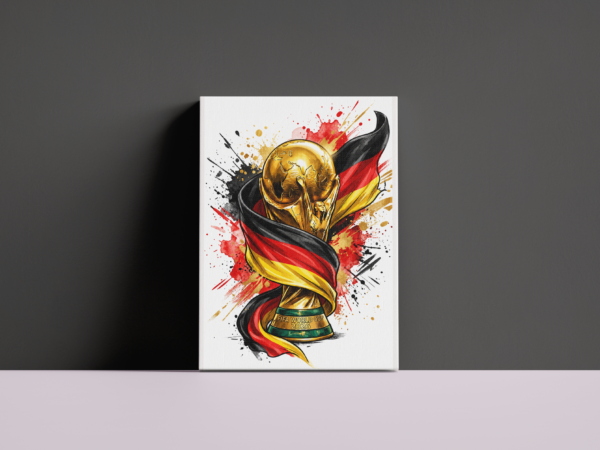 german-world-cup-2026-2-dark-background لوحة كانفاس ألمانيا كأس العالم 2026 إصدار 2 بتصميم رياضي