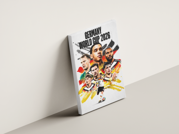 german-world-cup-2026-angled-view لوحة كانفاس ألمانيا كأس العالم 2026 بتصميم رياضي