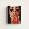 girl-art-01 لوحة كانفاس فتاة بتصميم فني عصري