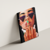 girl-art-03 لوحة كانفاس فتاة بتصميم فني عصري