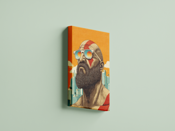 kratos-02 لوحة كانفاس كراتوس بتصميم فني