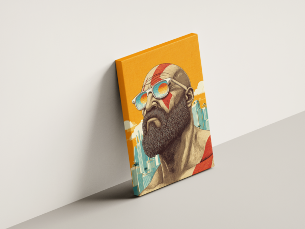 kratos-03 لوحة كانفاس كراتوس بتصميم فني
