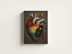 kurdish-heart-01 لوحة كانفاس القلب الكردي بتصميم فني