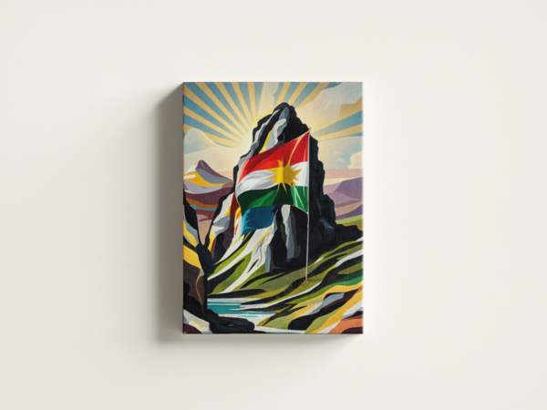 kurdistan-01 لوحة كانفاس كردستان بتصميم فني