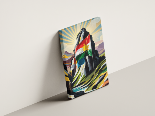 kurdistan-03 لوحة كانفاس كردستان بتصميم فني