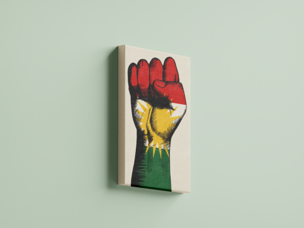 kurdistan-in-hand-02 لوحة كانفاس كردستان في اليد بتصميم فني
