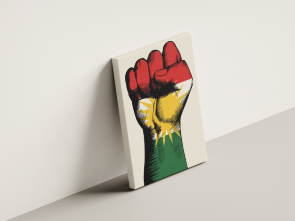 kurdistan-in-hand-03 لوحة كانفاس كردستان في اليد بتصميم فني