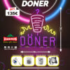 led-neon-doner-cup لافتة نيون إل إي دي دونر كوب
